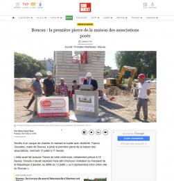 Boucau: la première pierre de la maison des associations posée