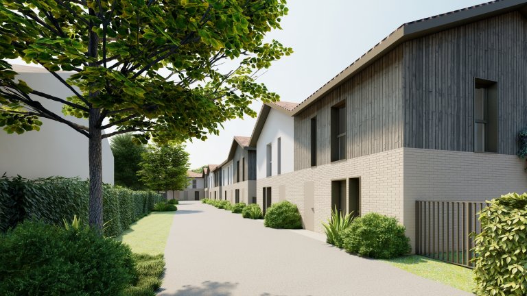 Construction de quatre bâtiments totalisant 8 maisons accolées à Villenave-d’Ornon (33).