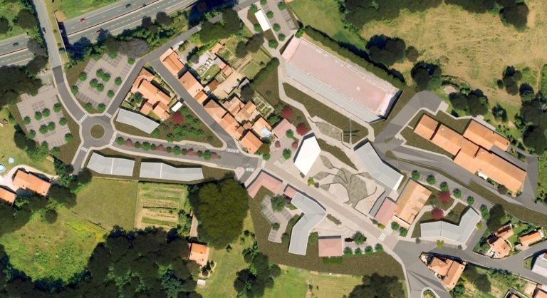 Étude urbaine pour le projet de développement  du secteur « la place Nord » à Saint-Pierre d’Irube (64)