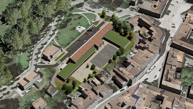 Development of the programme for the restoration of the Public School in the Park of Toulouzette in Saint-Sever (40)