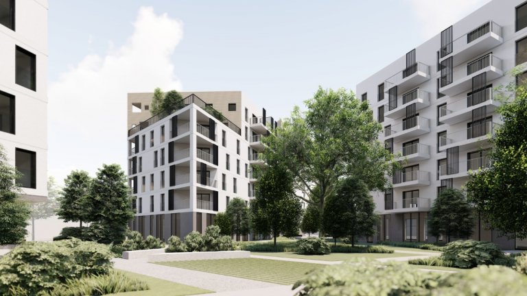 Construction des logements sur le site de Jean-Jaques Bosc, à Bordeaux