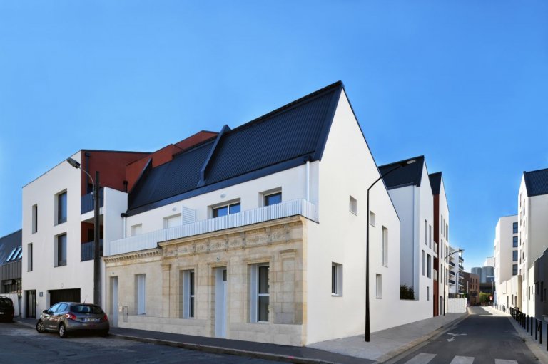 Construction de 17 logements collectifs et 2 logements individuelles sur la parcelle de l’îlot B2F des « Bassins à Flot » à Bordeaux (33)