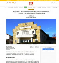 Lesperon: la taxe de défrichement pour les lotissement Laouson 3 au menu du conseil municipal