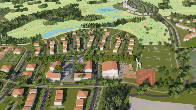 Maîtrise d’œuvre urbaine pour la création d’un complexe résidentiel et touristique à dominante golfique à Tosse – Landes (40)
