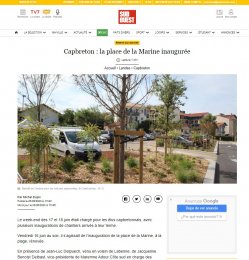 Capbreton : la place de la Marine inaugurée