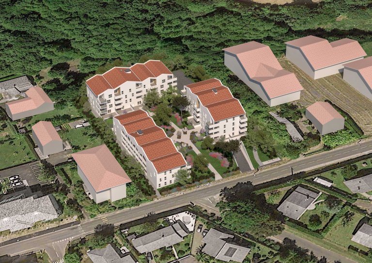 Construction de 55 logements intermédiaires sur l’ilot N2 dans le cadre de la ZAC de Trois Fontaines à Ondres (40)
