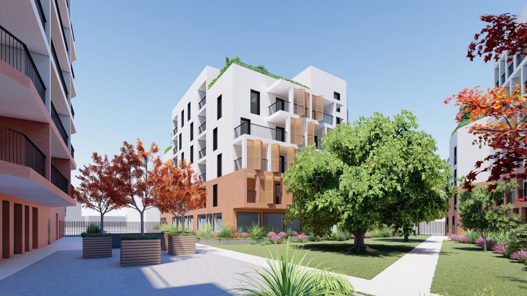 Project management for the construction of the 110 social and free housing units + a senior residence of 60 units in Toulouse